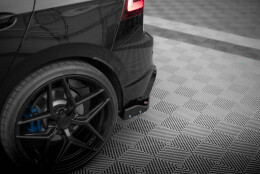 Heck Ansatz Flaps Diffusor V.6 + Flaps passend für VW Golf R Mk8