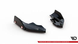 Heck Ansatz Flaps Diffusor V.6 + Flaps passend für VW Golf R Mk8
