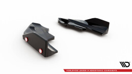Heck Ansatz Flaps Diffusor V.6 + Flaps passend für VW Golf R Mk8