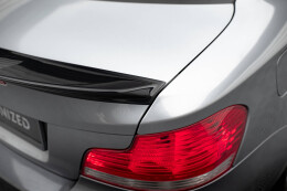 Heck Spoiler Aufsatz Abrisskante 3D für BMW 1er M-Paket E82 schwarz Hochglanz