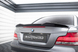 Heck Spoiler Aufsatz Abrisskante 3D passend für BMW 1er M-Paket E82 schwarz Hochglanz