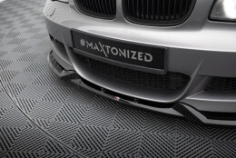 Cup Spoilerlippe Front Ansatz V.1 passend für BMW 1er M-Paket E82 schwarz Hochglanz