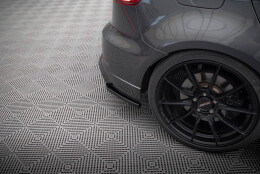 Heck Ansatz Flaps Diffusor V.2 passend für Audi S3 / A3 S-Line Sportback 8V Facelift schwarz Hochglanz