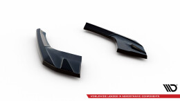 Heck Ansatz Flaps Diffusor V.2 passend für Audi S3 / A3 S-Line Sportback 8V Facelift schwarz Hochglanz