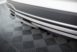 Mittlerer Cup Diffusor Heck Ansatz DTM Look passend für Kia Sorento Mk4 schwarz Hochglanz