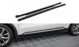 Seitenschweller Ansatz Cup Leisten für Kia Sorento Mk4 schwarz Hochglanz