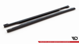 Street+ Seitenschweller Leisten passend für Kia Sorento Mk4 schwarz Hochglanz