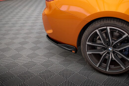 Heck Ansatz Flaps Diffusor V.2 passend für BMW 4er M440i G22 / G23 / G22 Facelift / G23 Facelift schwarz Hochglanz