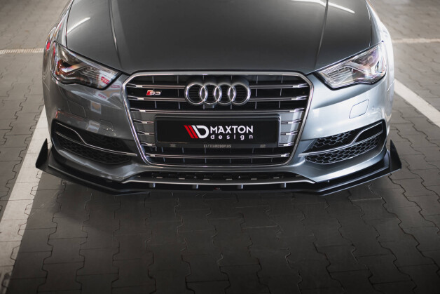 Front Stoßstange Flaps passend für Audi S3 / A3 S-Line Limousine 8V FLAPS HOCHGLANZ