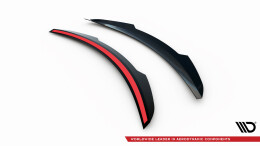 Heck Spoiler Aufsatz Abrisskante für Maserati Granturismo S Mk1 schwarz Hochglanz