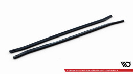Seitenschweller Ansatz Cup Leisten für Maserati Granturismo S Mk1 schwarz Hochglanz