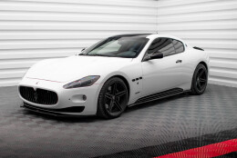 Seitenschweller Ansatz Cup Leisten passend für Maserati Granturismo S Mk1 schwarz Hochglanz