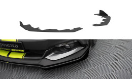 Front Stoßstange Flaps für Ford Mustang GT Mk6  schwarz Hochglanz