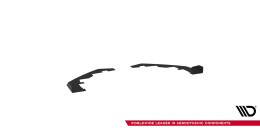 Front Stoßstange Flaps für Ford Mustang GT Mk6  schwarz Hochglanz