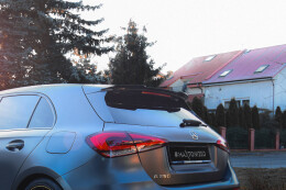 Heck Spoiler Aufsatz Abrisskante passend für Mercedes-Benz A AMG-Line Hatchback W177 schwarz Hochglanz