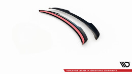 Heck Spoiler Aufsatz Abrisskante passend für Mercedes-Benz A AMG-Line Hatchback W177 schwarz Hochglanz
