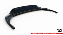 Mittlerer Cup Diffusor Heck Ansatz DTM Look passend für VW Tiguan Allspace R-Line Mk2 Facelift schwarz Hochglanz
