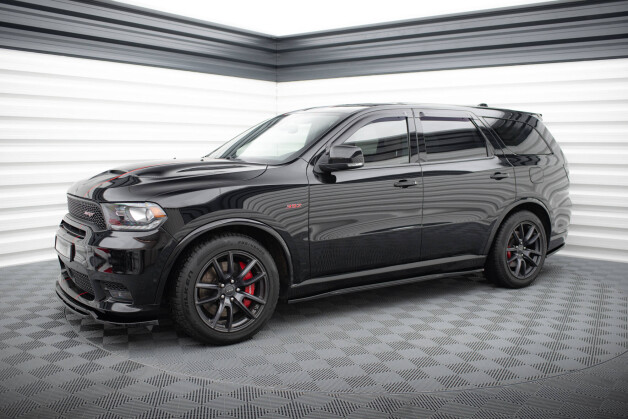 Street+ Seitenschweller Leisten passend für Dodge Durango SRT Mk3 schwarz Hochglanz
