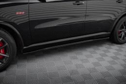 Seitenschweller Ansatz Cup Leisten passend für Dodge Durango SRT Mk3 schwarz Hochglanz
