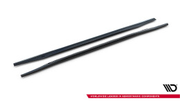 Seitenschweller Ansatz Cup Leisten passend für Dodge Durango SRT Mk3 schwarz Hochglanz