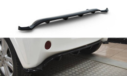 Mittlerer Cup Diffusor Heck Ansatz DTM Look passend für Toyota IQ schwarz Hochglanz