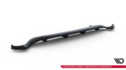 Mittlerer Cup Diffusor Heck Ansatz DTM Look passend für Toyota IQ schwarz Hochglanz