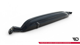 Mittlerer Cup Diffusor Heck Ansatz DTM Look passend für Toyota IQ schwarz Hochglanz
