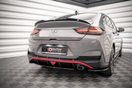 Heck Spoiler Aufsatz Abrisskante für Hyundai I30 Fastback N-Line Mk3 vor FL und FL schwarz Hochglanz