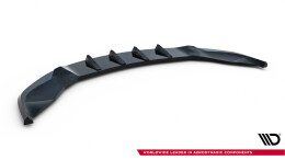 Cup Spoilerlippe Front Ansatz V.3 passend für Tesla Model S Plaid Mk1 Facelift schwarz Hochglanz