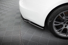 Mittlerer Cup Diffusor Heck Ansatz V.2 passend für Tesla Model S Plaid Mk1 Facelift schwarz Hochglanz