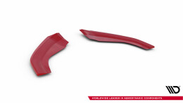 Cup Spoilerlippe Front Ansatz Flaps für VW Golf GTI Mk7 FL rot Hochglanz