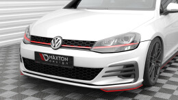 Cup Spoilerlippe Front Ansatz Flaps passend für VW Golf GTI Mk7 FL rot Hochglanz