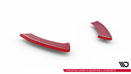 Heck Ansatz Flaps Diffusor V.2 für Volkswagen Golf GTI Mk7 Facelift rot Hochglanz