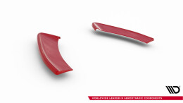 Heck Ansatz Flaps Diffusor V.2 passend für VW Golf GTI Mk7 FL rot Hochglanz