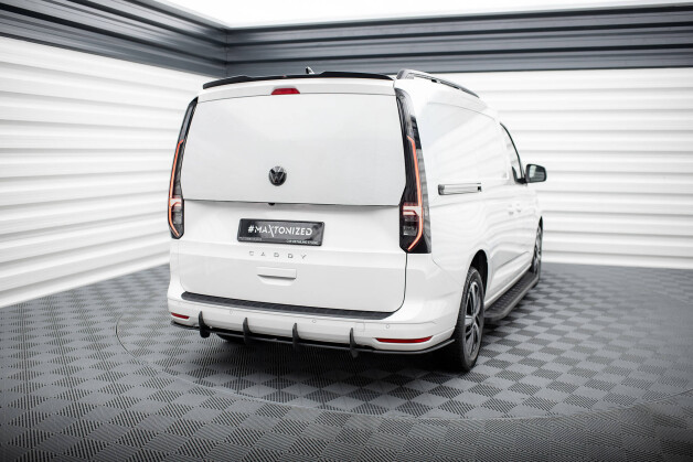 Street Pro Heckschürze Heck Ansatz Diffusor passend für VW Caddy Maxi Mk5 SCHWARZ