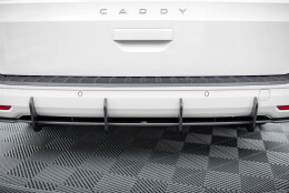 Street Pro Heckschürze Heck Ansatz Diffusor passend für VW Caddy Maxi Mk5 SCHWARZ