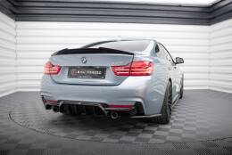 Heck Ansatz Diffusor passend für BMW 4er Coupe /...