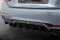 Heck Ansatz Diffusor passend für BMW 4er Coupe / Gran Coupe / Cabrio M-Paket F32 / F36 / F33 (Einzelauspuff li. re.) schwarz Hochglanz