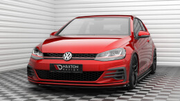 Cup Spoilerlippe Front Ansatz V.3 für Volkswagen Golf GTI Mk7 Facelift schwarz Hochglanz