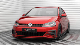 Cup Spoilerlippe Front Ansatz V.3 für VW Golf GTI Mk7 FL schwarz Hochglanz