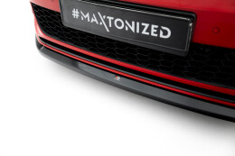 Cup Spoilerlippe Front Ansatz V.3 passend für VW Golf GTI Mk7 Facelift schwarz Hochglanz