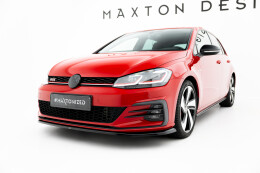 Cup Spoilerlippe Front Ansatz V.4 passend für VW Golf GTI Mk7 Facelift schwarz Hochglanz