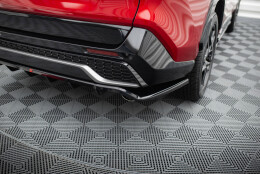 Mittlerer Cup Diffusor Heck Ansatz DTM Look passend für Toyota RAV4 GR Sport Mk5 schwarz Hochglanz