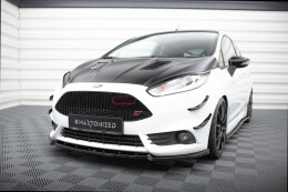 Cup Spoilerlippe Front Ansatz V.4 für Ford Fiesta ST Mk7 FL schwarz Hochglanz