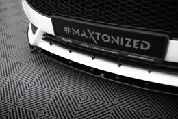 Cup Spoilerlippe Front Ansatz V.4 passend für Ford Fiesta ST Mk7 Facelift schwarz Hochglanz