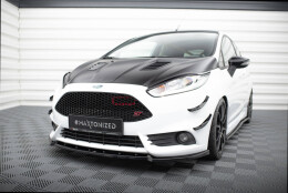 Street+ Spoilerlippe Front Ansatz V.4 passend für Ford Fiesta ST Mk7 FL schwarz Hochglanz