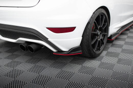 Heck Ansatz Flaps Diffusor V.2 für Ford Fiesta ST Mk7 FL schwarz Hochglanz