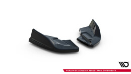 Heck Ansatz Flaps Diffusor V.2 passend für Ford Fiesta ST Mk7 Facelift schwarz Hochglanz