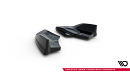 Heck Ansatz Flaps Diffusor V.2 passend für Ford Fiesta ST Mk7 Facelift schwarz Hochglanz