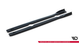Seitenschweller Ansatz Cup Leisten V.3 für Ford Fiesta ST / ST-Line Mk7 schwarz Hochglanz